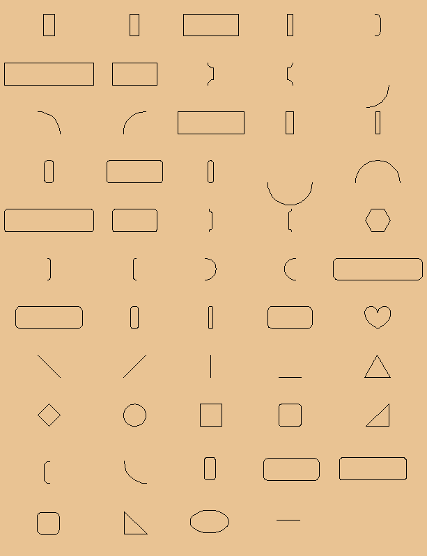 Shapes for Engraving